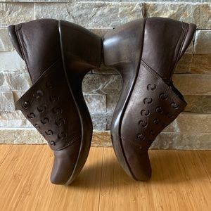 Naot Precious' Brown Metallic Finish Laser Cut